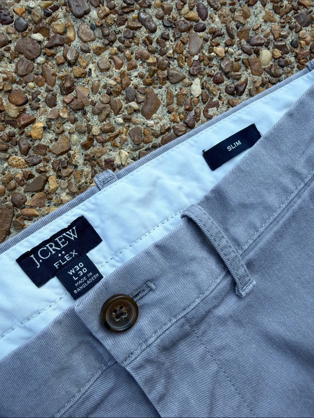 J. Crew Light GREY Men's Stretch FLEX W30 L30 Chinos